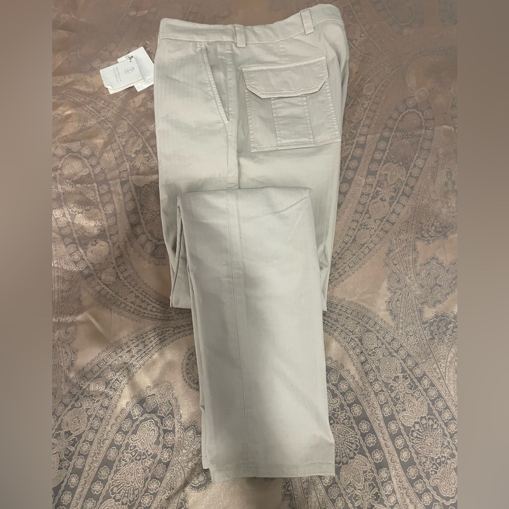 Brunello Cucinelli Leisure Fit Cotton Pants Sz 48/34 US - Picture 10 of 10